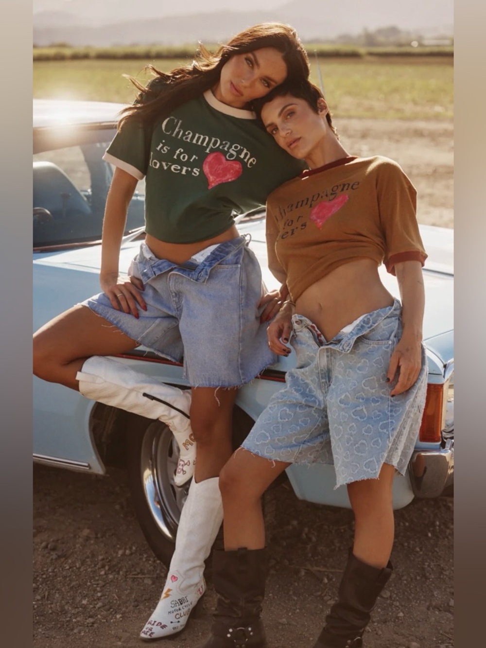 Sabbi THE CHAMPAGNE IS FOR LOVERS TEE - GREEN